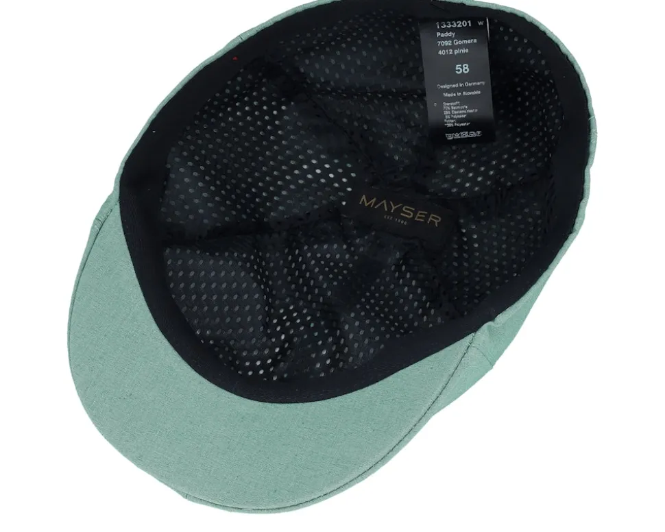 Paddy Gomera Stone Pine Flat Cap - Mayser