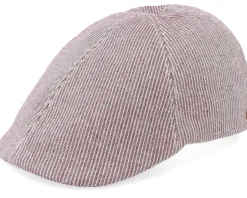 Paddy Stripes Brown Flat Cap - Mayser