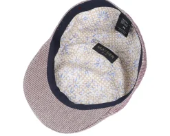 Paddy Stripes Brown Flat Cap - Mayser