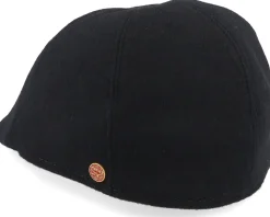 Paddy Wool Blend Black Flat Cap - Mayser