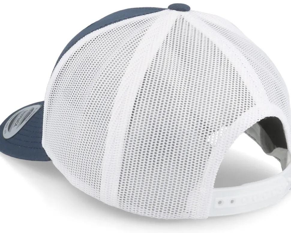 Padel Headwear White Rubber Navy/white Trucker - Padelville