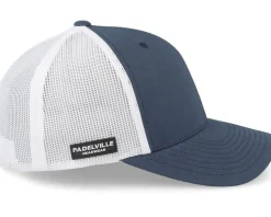 Padel Headwear White Rubber Navy/white Trucker - Padelville