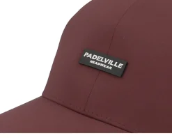 Padel Headwear White Rubber Maroon Delta Flexfit - Padelville