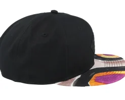 Paintdots Rev. Black/Orange/Purple Snapback - Djinns