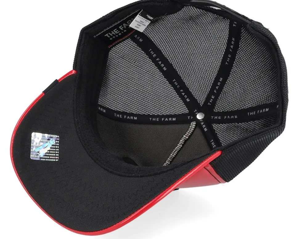 Pamplona Patent Pending Red/Black A-Frame Trucker - Goorin Bros.