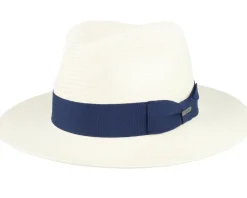 Panama Hat Navy Straw Hat - Wigéns