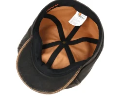 6-Panel Cap Co/Pes Schwarz Flatcap - Stetson