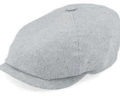 6-panel Cap Cotton Sustainable Light Blue Flat Cap - Stetson