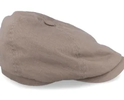 6-Panel Cap Cotton Twill Khaki Flat Cap - Stetson