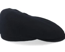 6-Panel Cap Wool/Cashmere Black Flat Cap - Stetson