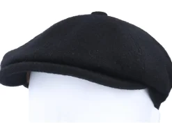 6-Panel Cap Wool/Cashmere Black Flat Cap - Stetson