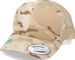 6-Panel Multicam Arid/Tan Trucker - Yupoong
