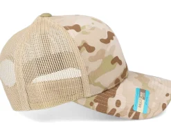 6-Panel Multicam Arid/Tan Trucker - Yupoong