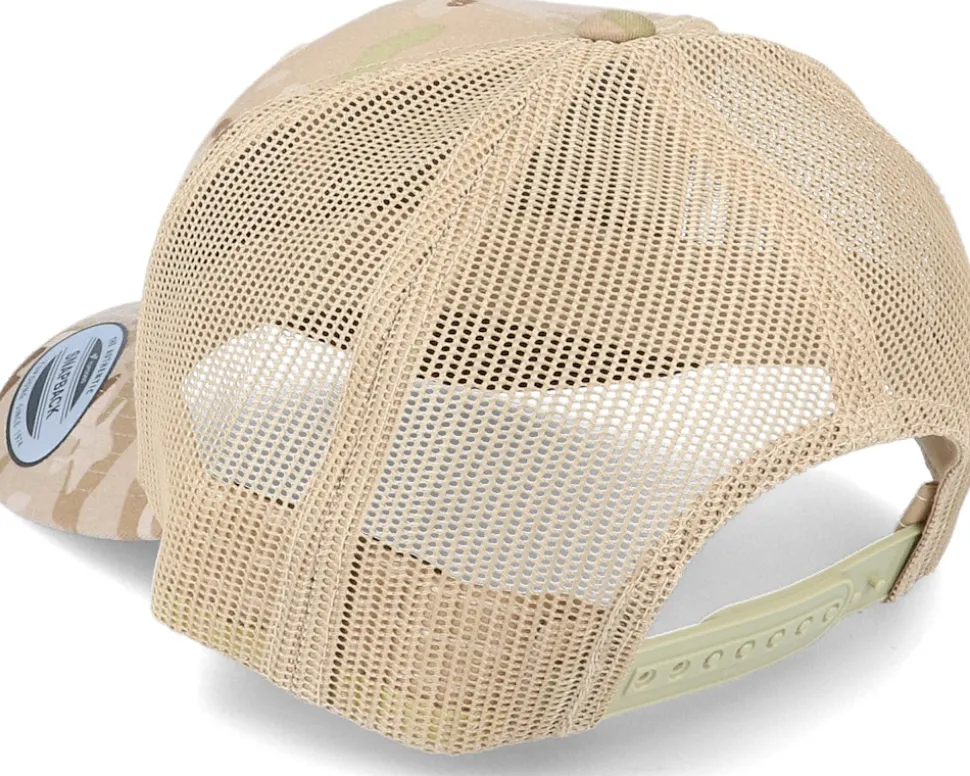 6-Panel Multicam Arid/Tan Trucker - Yupoong