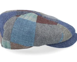 8-panel Patchwork Patchwork Flat Cap - Lierys