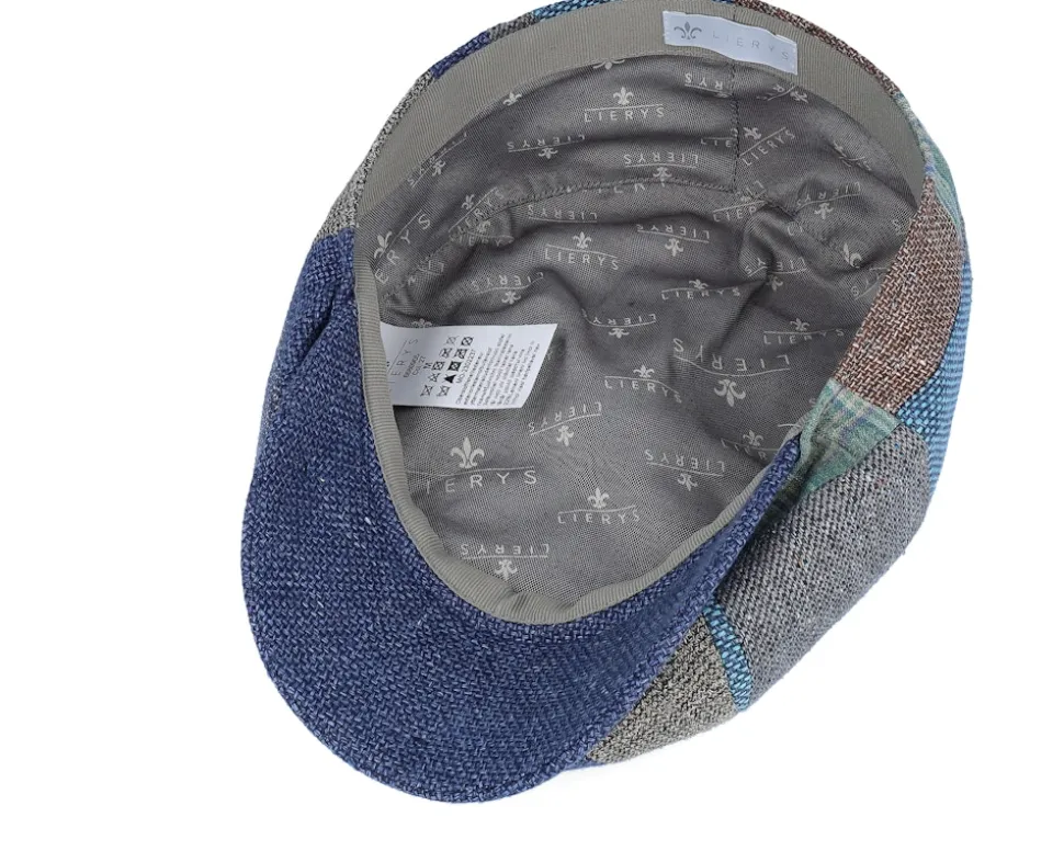 8-panel Patchwork Patchwork Flat Cap - Lierys