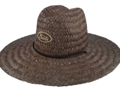 Parsons Sun Hat Deep Brown Straw Hat - Brixton