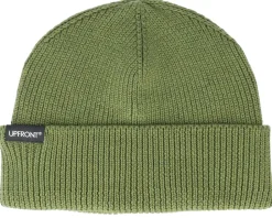 Patch Rib Beanie Color Fresh Green Cuff - Upfront