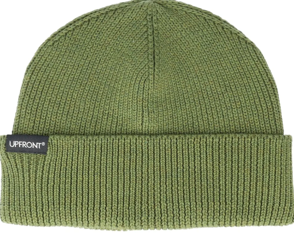 Patch Rib Beanie Color Fresh Green Cuff - Upfront