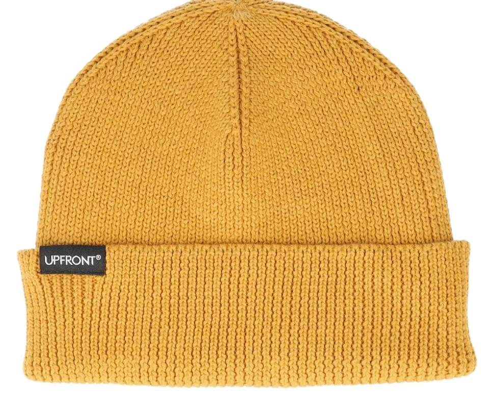 Patch Rib Beanie Color Yellow Cuff - Upfront