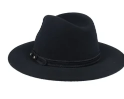 Pati Wool W.p/Crushable Black Fedora - MJM Hats