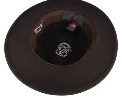 Pati Wool W.p/Crushable Dark Brown Fedora - MJM Hats