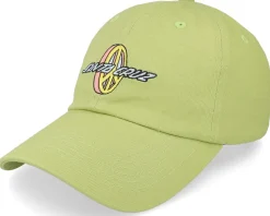 Peace Strip Cap Celery Dad Cap - Santa Cruz
