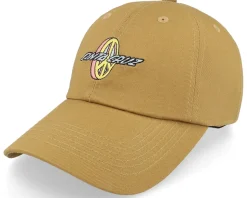 Peace Strip Cap Parchment Dad Cap - Santa Cruz