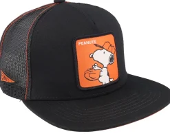 Peanuts Snoopy Black Ba1 Trucker - Capslab