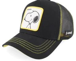 Peanuts Snoopy Black Trucker - Capslab