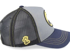 Peanuts Snoopy Grey/Black/Navy Trucker - Capslab