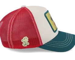Peanuts Snoopy White/Red/Dark Green Trucker - Capslab