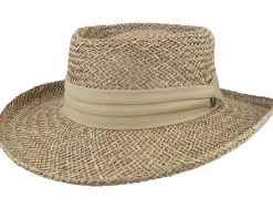 Pebble Beach Natural Gambler Straw Hat - Jaxon & James