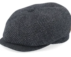 Peeky Xtra 42 Wool Mix Grey Antra Peak Flat Cap - MJM Hats