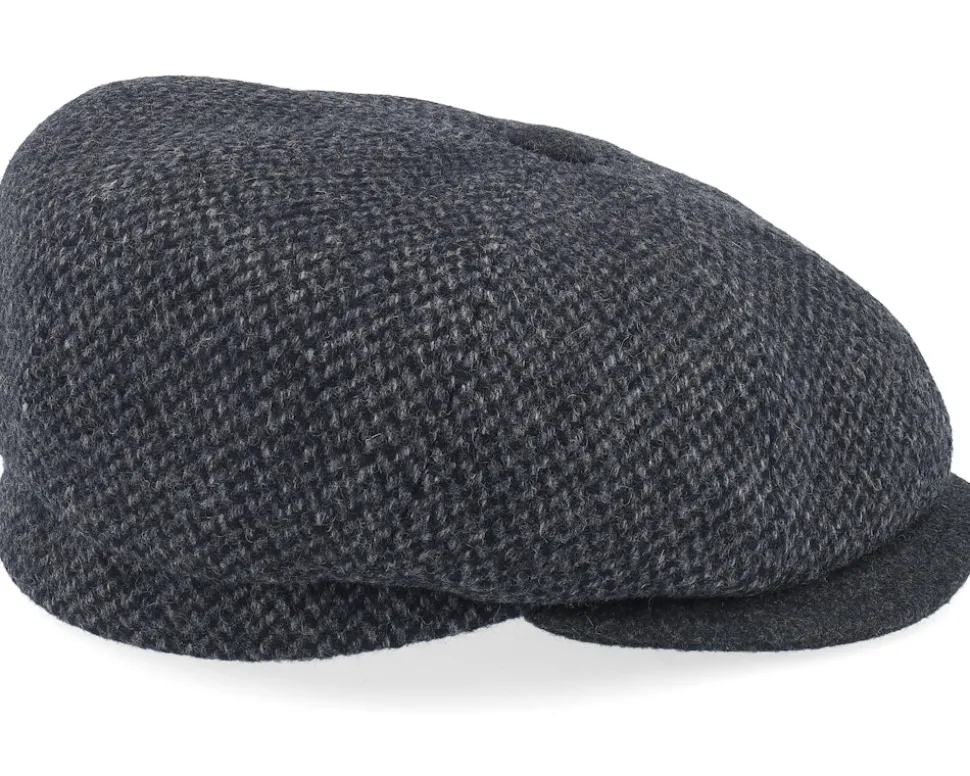 Peeky Xtra 42 Wool Mix Grey Antra Peak Flat Cap - MJM Hats
