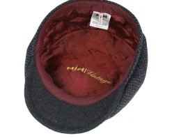Peeky Xtra 42 Wool Mix Grey Antra Peak Flat Cap - MJM Hats