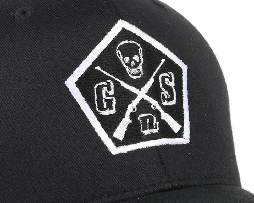 Pentagon Black Flexfit - GUNS n SKULLS
