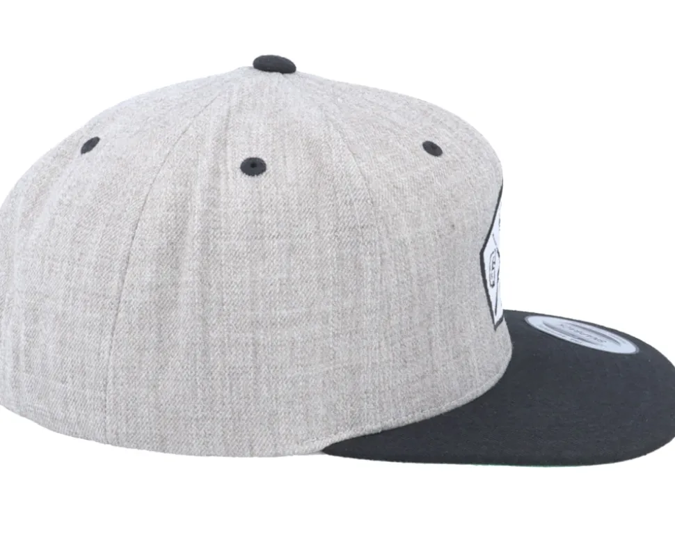 Pentagon Black/Grey Snapback - GUNS n SKULLS