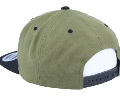 Perch Black Applique Olive/Black Snapback - Skillfish
