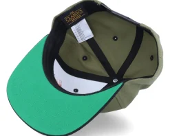 Perch Black Applique Olive/Black Snapback - Skillfish