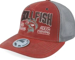 Perch C&r Logo 3d 112wh Split Burnt Red/Charcoal A-Frame Trucker - Skillfish