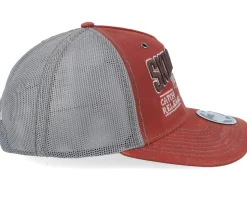 Perch C&r Logo 3d 112wh Split Burnt Red/Charcoal A-Frame Trucker - Skillfish