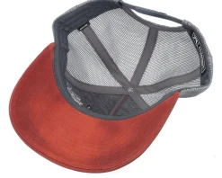 Perch C&r Logo 3d 112wh Split Burnt Red/Charcoal A-Frame Trucker - Skillfish