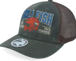 Perch C&r Logo 3d 112wh Split Burnt Red/Charcoal A-Frame Trucker - Skillfish
