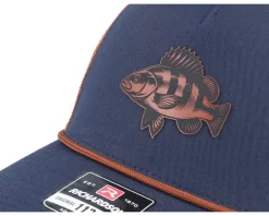 Perch Figure 112fpr Navy/Orange/Dark Orange Rope A-Frame Trucker - Skillfish