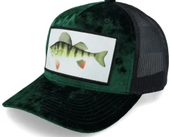Perch Fishing Velvet Black Trucker - Skillfish