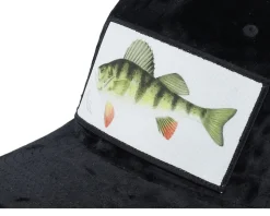 Perch Fishing Velvet Black Trucker - Skillfish