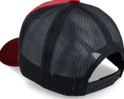 Perch Fishing Velvet Red/Black A-frame Trucker - Skillfish