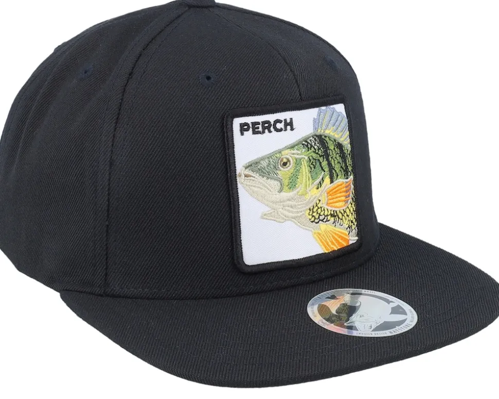 Perch Pro Fishing Black Snapback - Skillfish