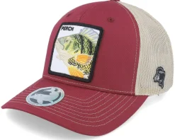 Perch Pro Fishing 112fp Split Cardinal/Tan Trucker - Skillfish